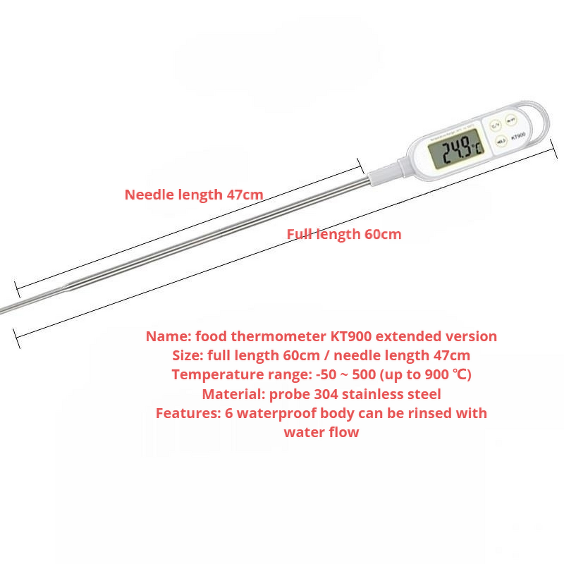 Digital Cooking Thermometer Factory - Probe for Liquid BBQ