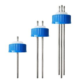 Reagent Bottle Cap Supplier - Blue Silicone Multi-port Feeding