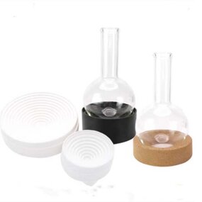 Flask Holder Supplier - White Red PP Rubber Stand Support