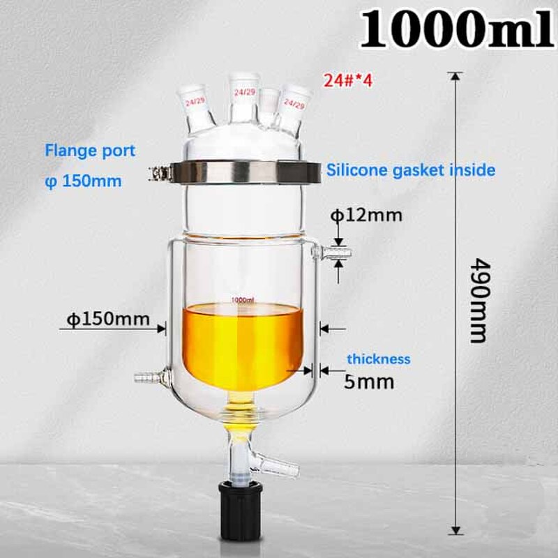 Jacketed Reactor Factory - Four Port Split Type Open