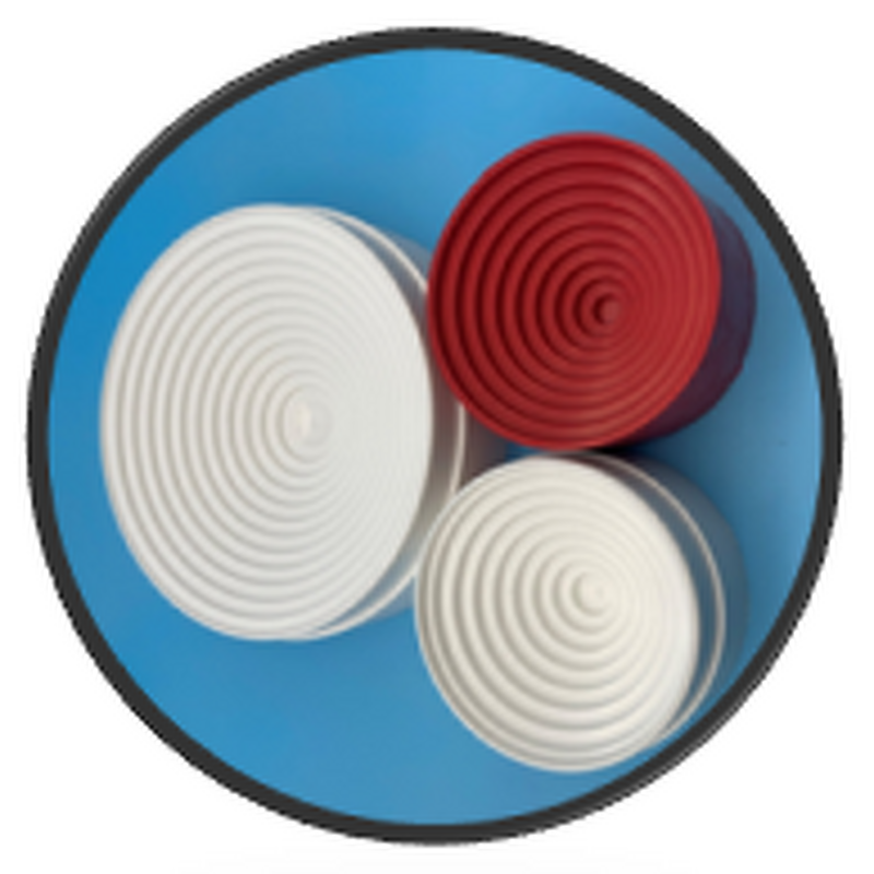 Flask Holder Supplier - White Red PP Rubber Stand Support