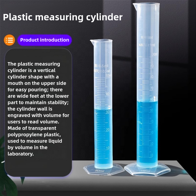 PP Measuring Cylinder Factory - White Scale 10-1000ml Capacity