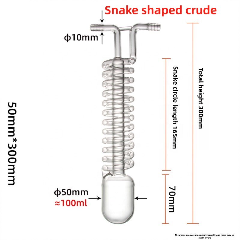 Serpentine Condenser Factory - Glass Vacuum Trap Refrigeration
