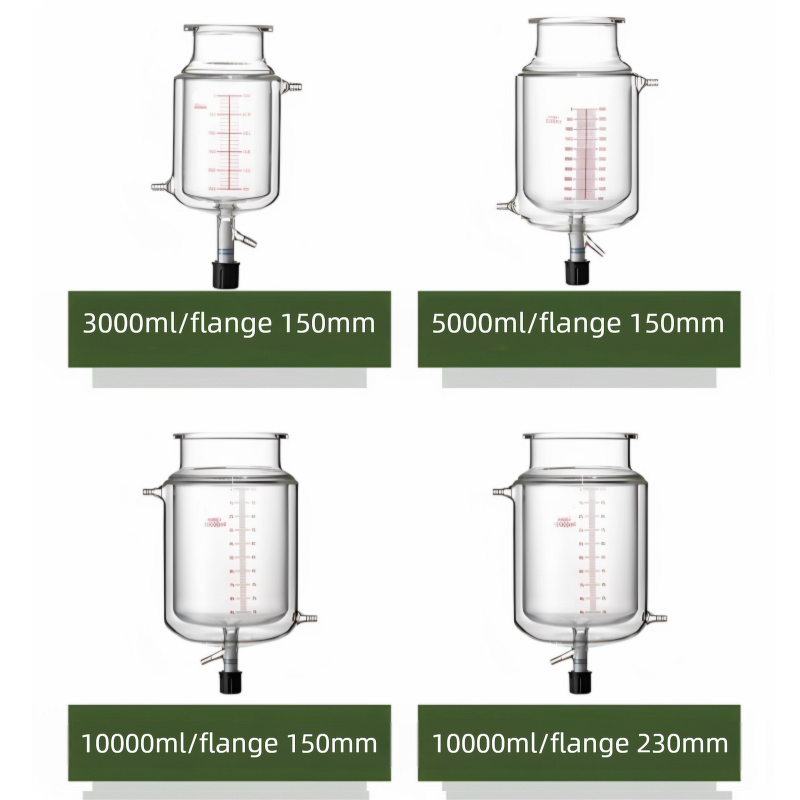 Double-Layer Reactor Flask Supplier - with Discharge Valve 250-10000ml
