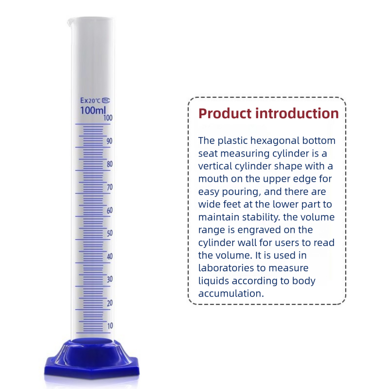 Glass Graduated Cylinder Supplier - with Plastic Base 10-1000ml