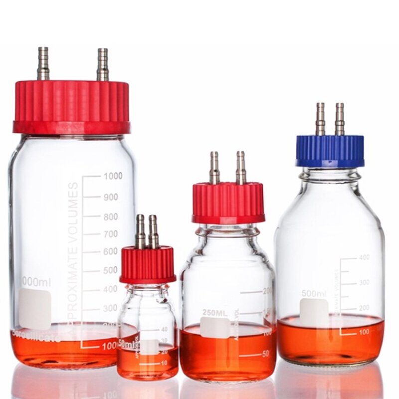 GL45 Reagent Bottle Factory - Stainless Steel Ports Customizable