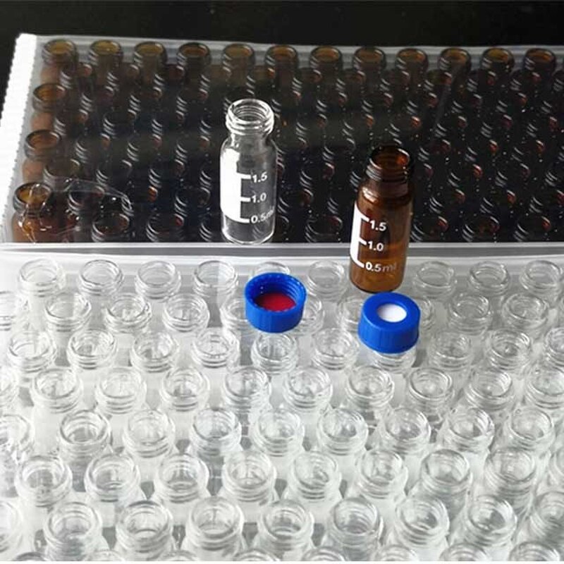 Screw Cap Supplier - Blue Open Top with PTFE Silicone Septa