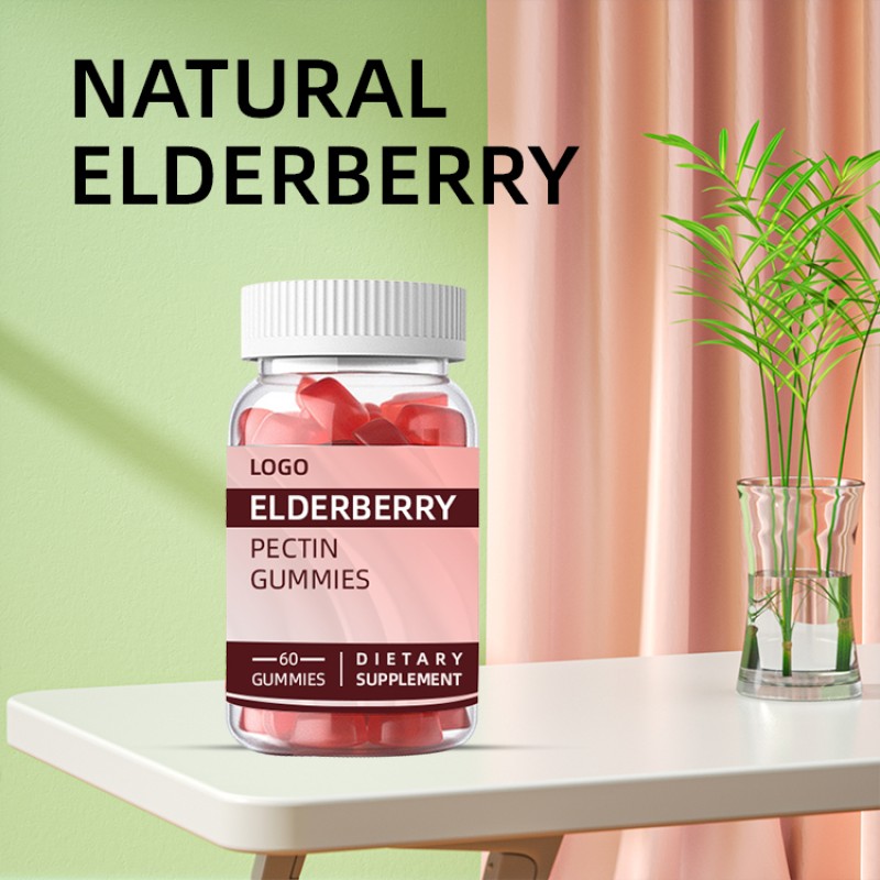 OEM Proprietary Brand Elderberry Dietary Supplement with 60 Gummies to Protect Joints and Relieve Joint Pain