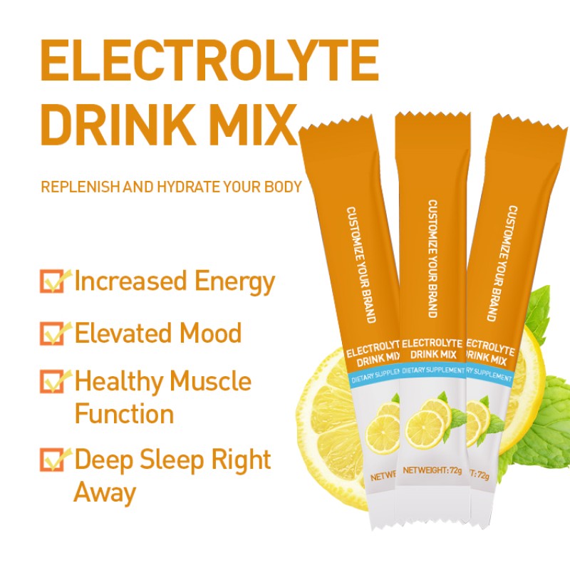 Electrolyte Drink Packets with BCAAs & Vitamins | Hydration & Recovery Powder for Sports | OEM