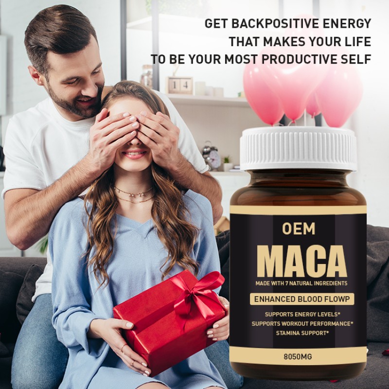 Private Label Maca Capsules for Men High Quality Natural Organic Maca Capsules to Enhance Energy OEM ODM