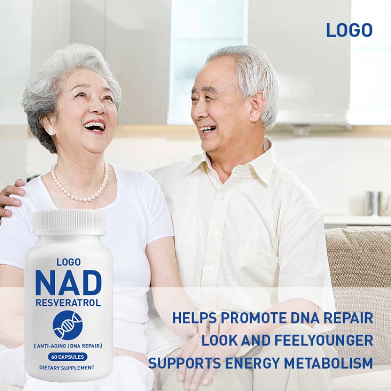 Private Label Wholesale Price Nad Capsule Hot Selling Health Supplement Veratrol Nicotinamide Fortified Dietary Adults