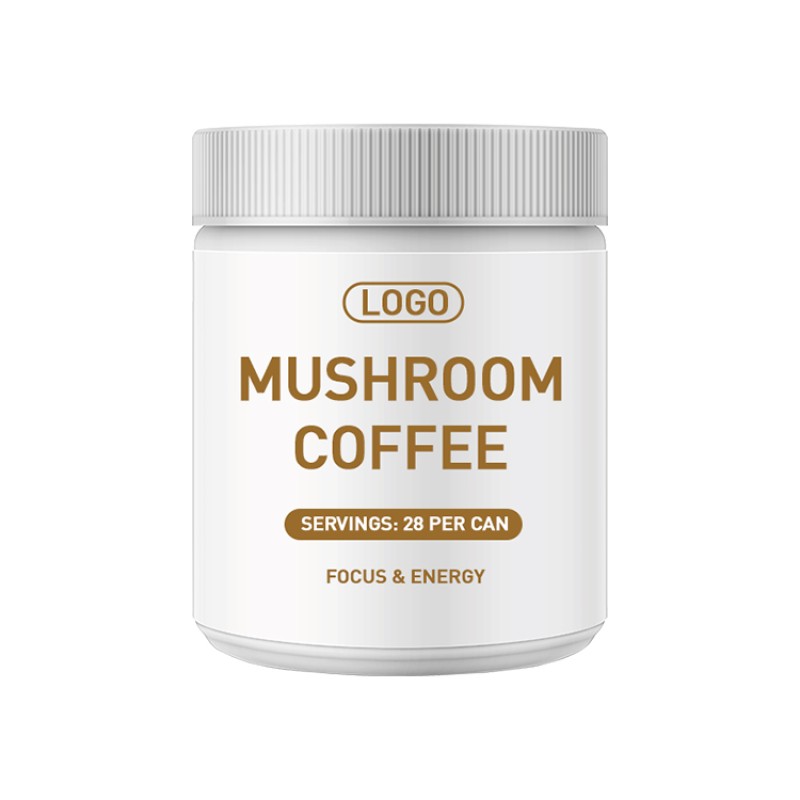 OEM Herbal Instant Black Coffee Mushroom Extract Powder, Custom Nutritional Supplements, Immune Support, Fast Production
