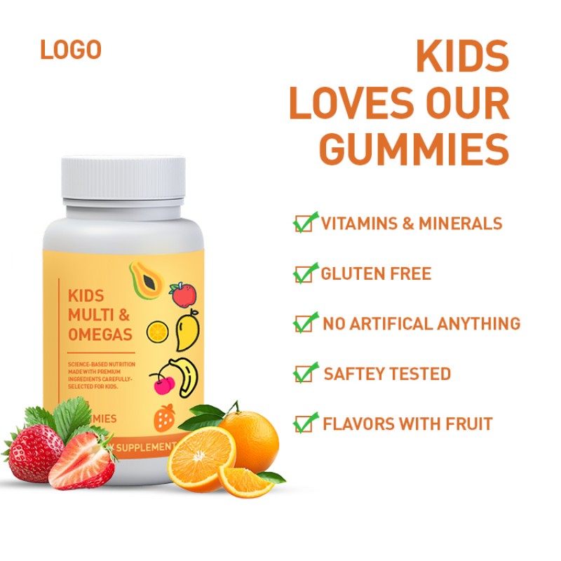 OEM Gummies Supplement Children's Multivitamin Gummies Supplement Vitamins and Minerals Gummy  Small Bear Candies