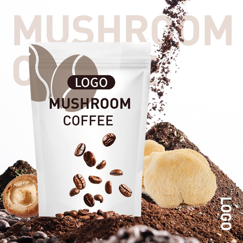 OEM Customized Classic Espresso Herbal Mushroom Coffee Low Price Private Label Factory Instant Powder Dosage Form
