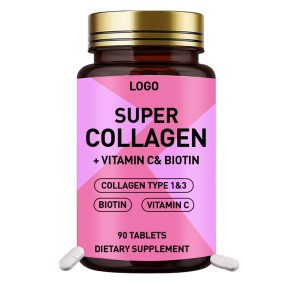 Self Owned Brand Collagen Tablets for Skin Whitening, Anti-aging, Improving Skin Radiance, Tablet Supplements OEM