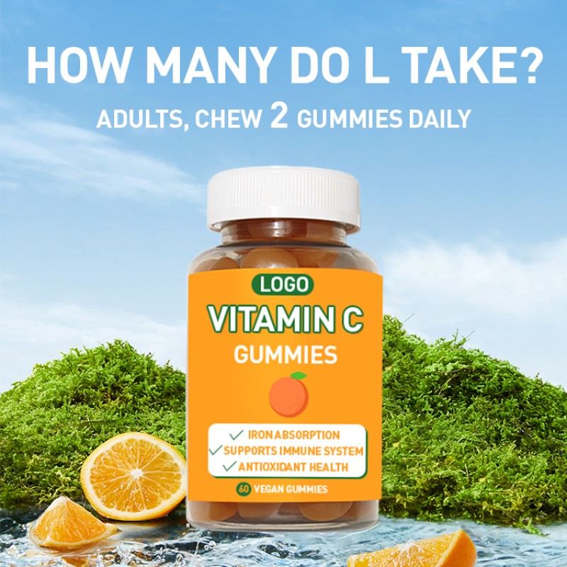 OEM Vitamin Gummies Supplement Immune Enhancement Vitamin Rubber Candy Gummies VC Gummies