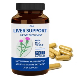 OEM Private Label Milk Thistle Capsule Antioxidant Dietary Supplement for Liver Health and Anti-Aging for Teenagers
