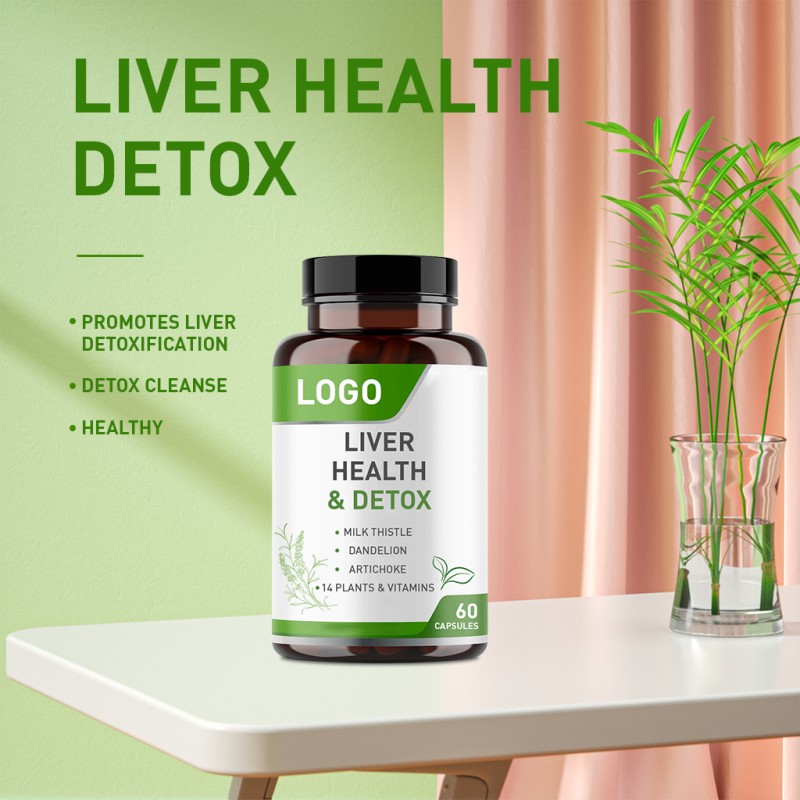 OEM Adult Herbal Active Capsule Customizable Dietary Fiber Supplement for Liver Detoxification and Protection