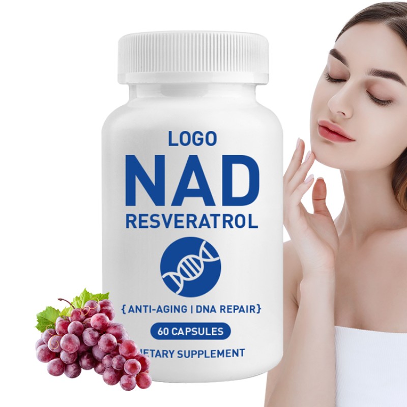 Private Label Wholesale Price Nad Capsule Hot Selling Health Supplement Veratrol Nicotinamide Fortified Dietary Adults