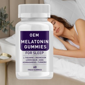 OEM ODM Improved Sleep Vitamin Melatonin Gummies Dietary Fiber Supplement for Adults Dosage Form Gummy Candy