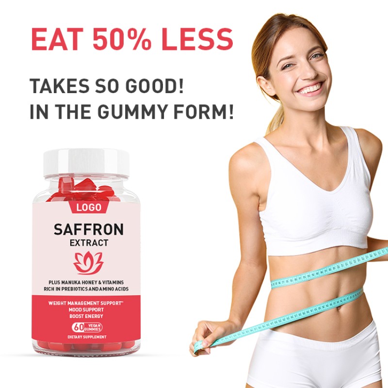 OEM Saffron Extract Supplement Gummies for Immune and Liver Protection