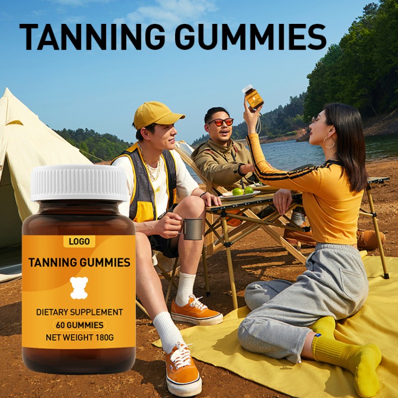 OEM Own Brand Sunscreen Supplement, Vitamin Carotene Gummies