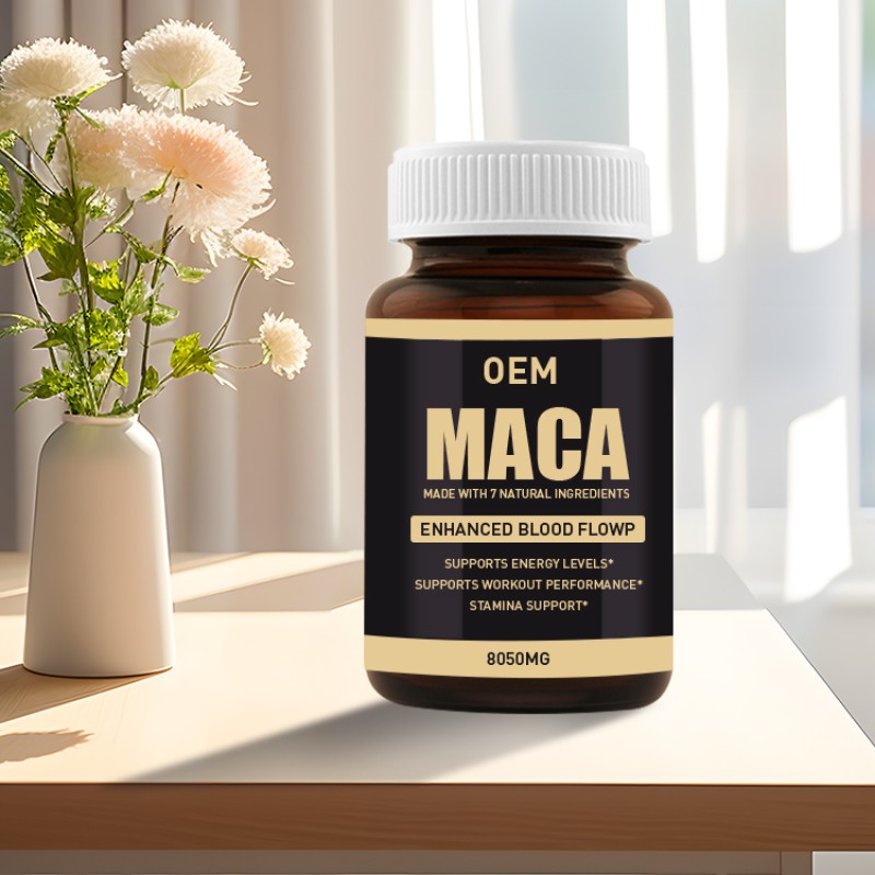 Private Label Maca Capsules for Men High Quality Natural Organic Maca Capsules to Enhance Energy OEM ODM