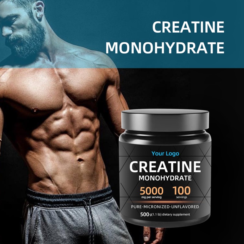 OEM Customized Creatine  Monohydrate Powder Sports Nutrition Strengthens Muscle Supports Energy Recovery Strength for  Adults