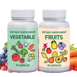 OEM ODM Private Label Fruit Vegetable Capsules Natural Organic Energy Supplement to Improve Immunity for Adults