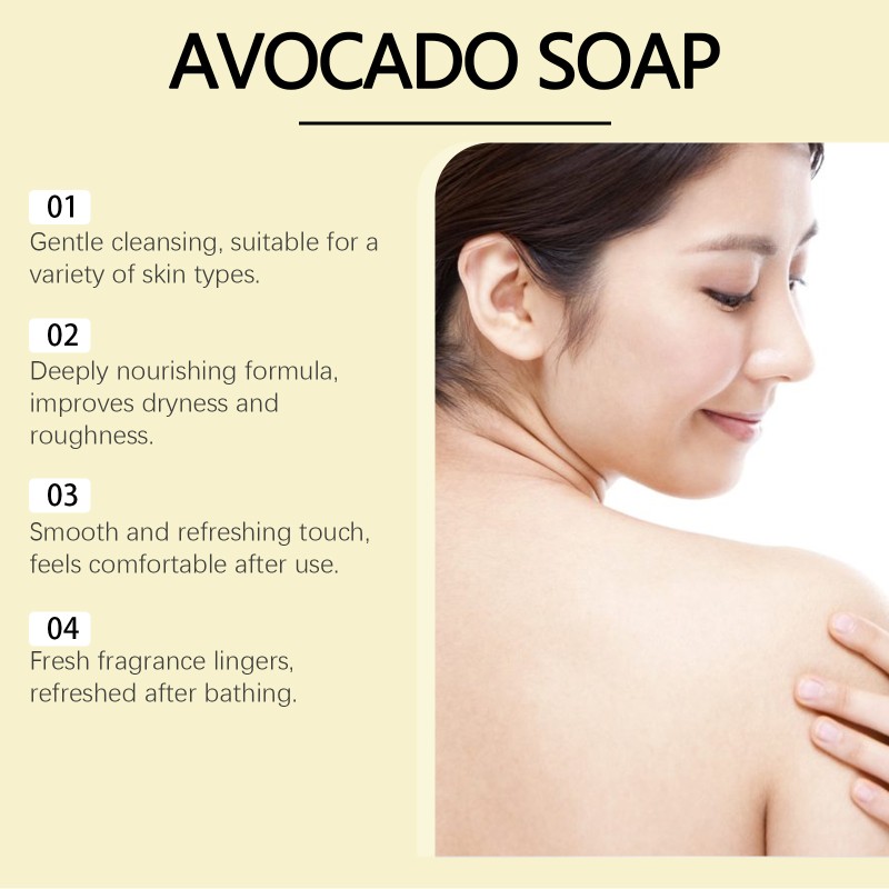 Avocado Soap Supplier - Bulk Hoygi Bath Soap Moisturizing Cleansing Pores Refreshing