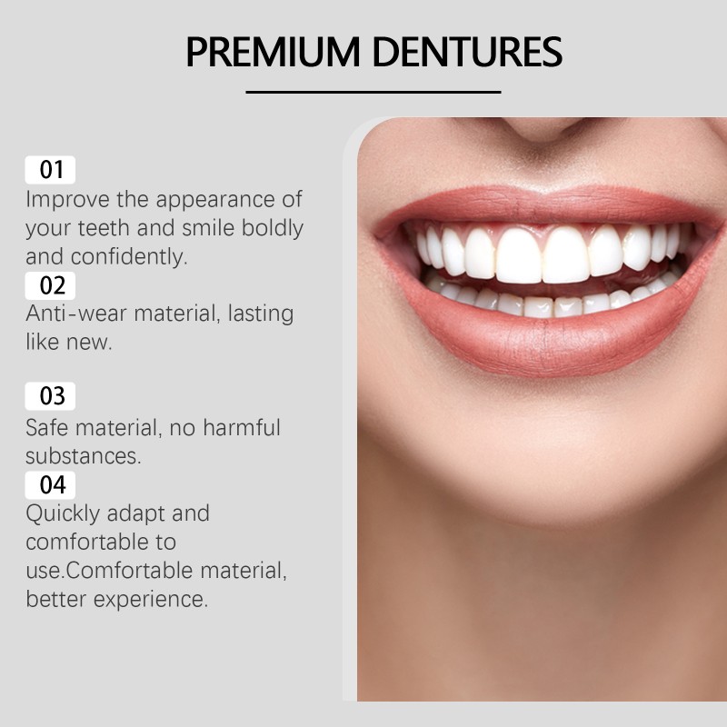 False Teeth Set Supplier - Bulk Oralhoe Decoration Beautiful Tooth Improved Smile Comfortable