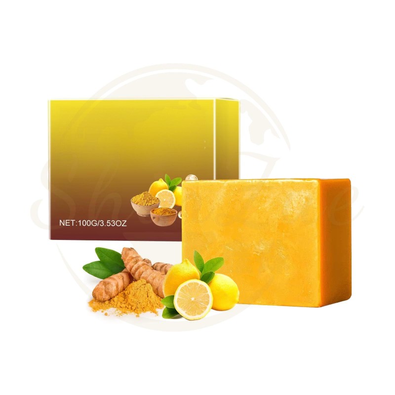 Lemon Soap Manufacturer - OEM Ouhoe Turmeric Acid Deep Cleaning Brightening Exfoliating