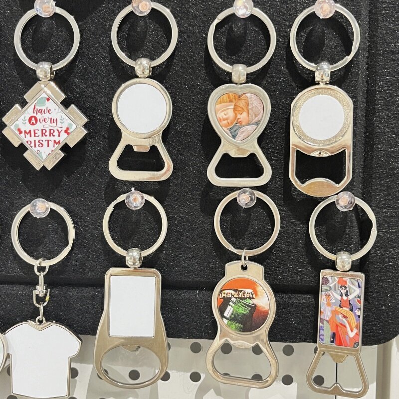 Bottle Opener Keychain Manufacturer - Promotion Sublimation Blank Key Rings