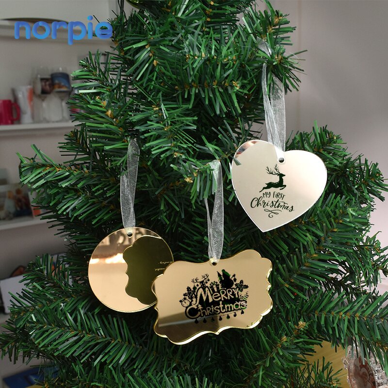 Acrylic Ornament Manufacturer - Latest Design Laser Engraving Blank Mirror