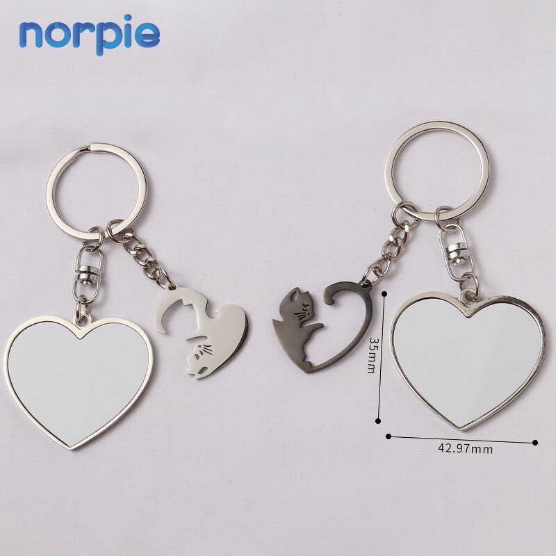 Couple Keychain Manufacturer - Ready to Ship Cat Matching Sublimation Blank