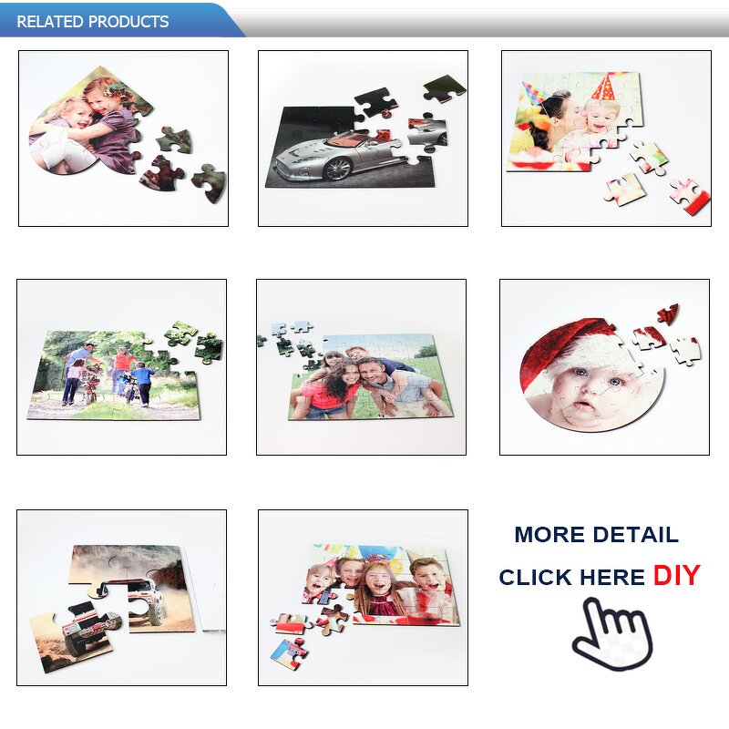 Jigsaw Puzzle Manufacturer - Blank White Sublimation Paper Puzzle for Kids