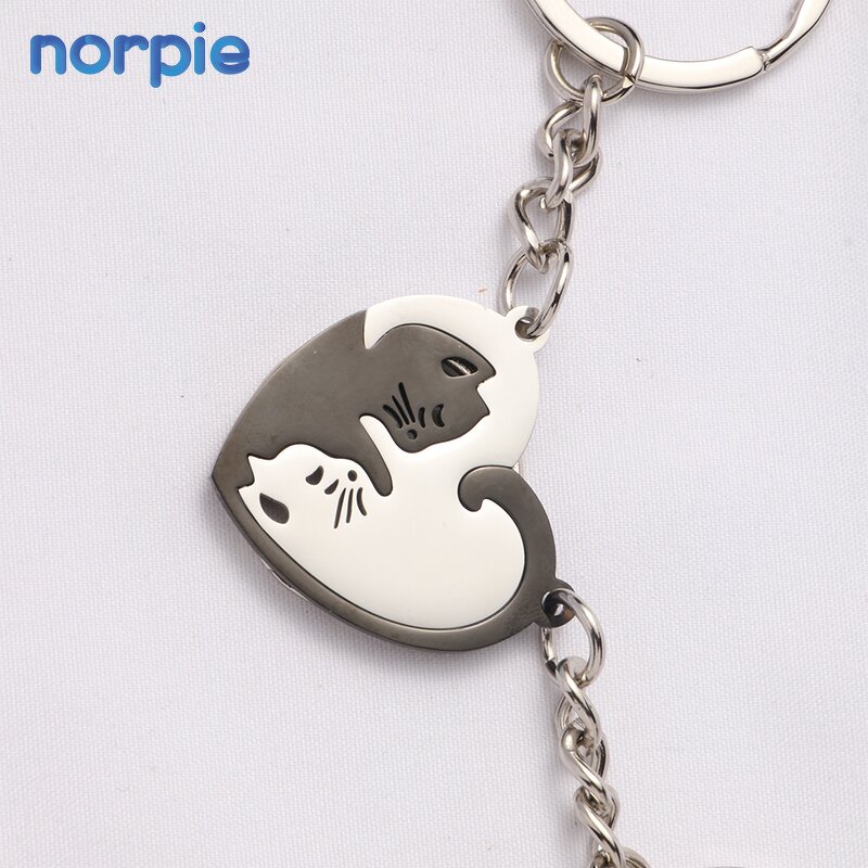 Couple Keychain Manufacturer - Ready to Ship Cat Matching Sublimation Blank