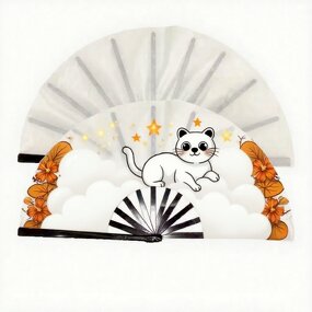 Folding Fan Manufacturer - Sublimation Blanks Large 13 Inch Promotional Fan