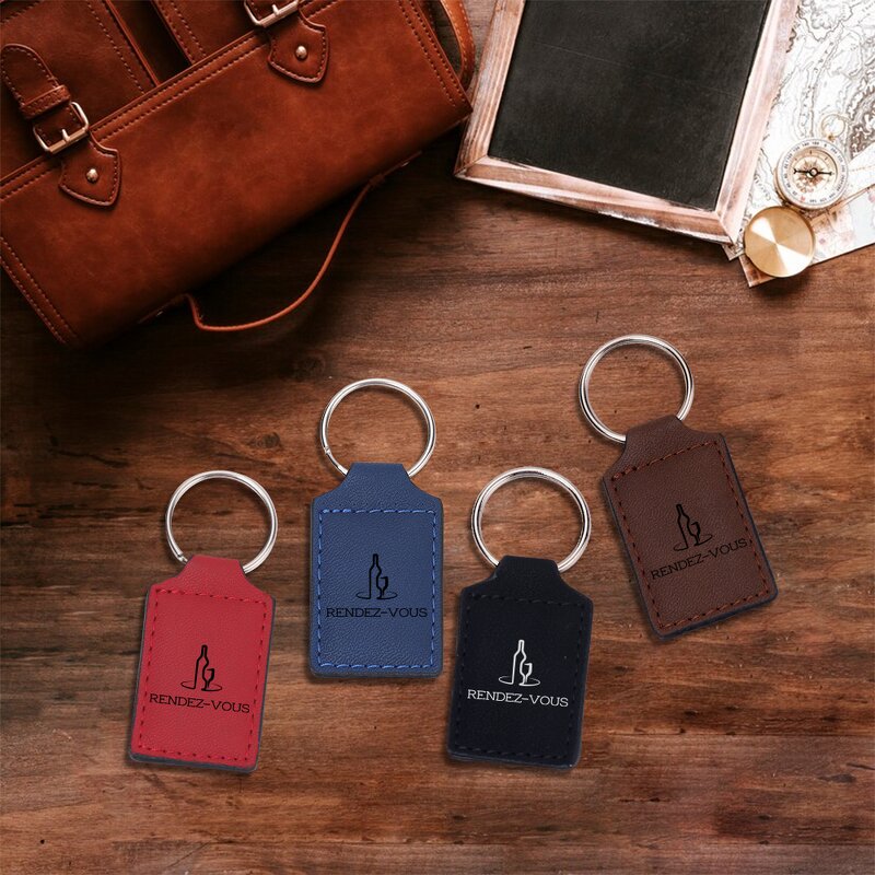 Leather Keychain Blanks Manufacturer - Lasable Leatherette Business Cards DIY