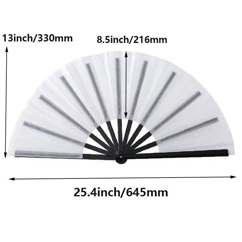 Folding Fan Manufacturer - Sublimation Blanks Large 13 Inch Promotional Fan