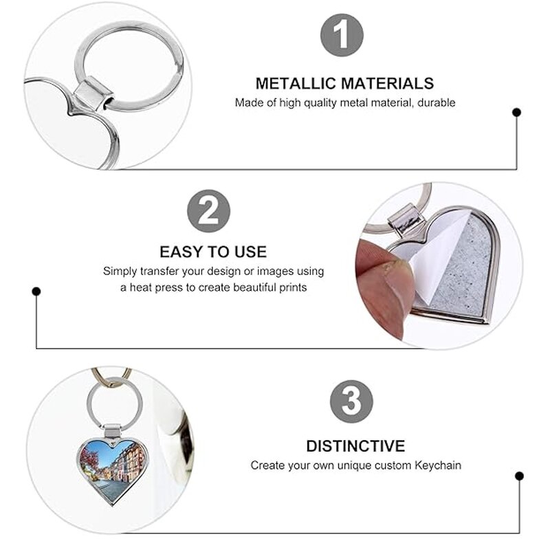 Metal Keychain Manufacturer - Custom Photo Sublimation Keychain Bulk Supply