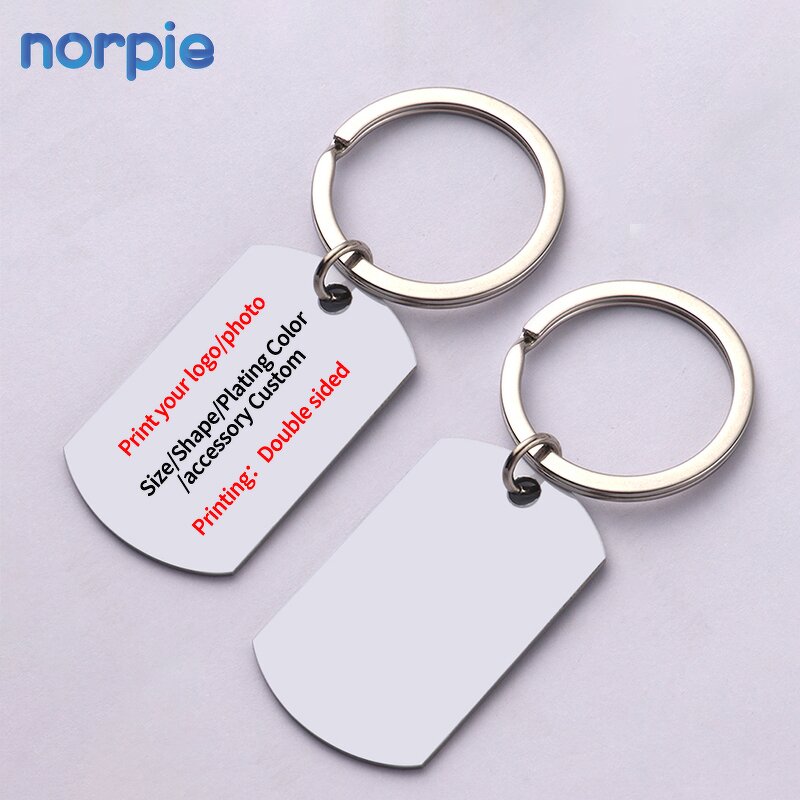 Dog Tag Keychain Manufacturer - Double-sided Sublimation Pet Memorial