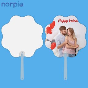 Hand Fan Manufacturer - Sublimation Blank PET Plastic Double-sided Flower