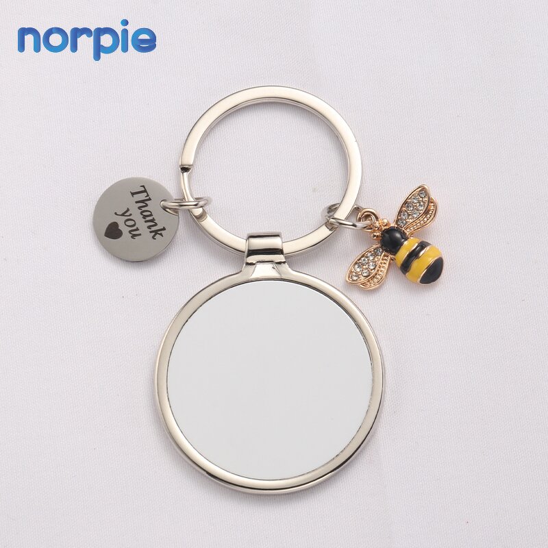 Teacher Keychain Manufacturer - Sublimation Appreciation Gift Bee Keyring