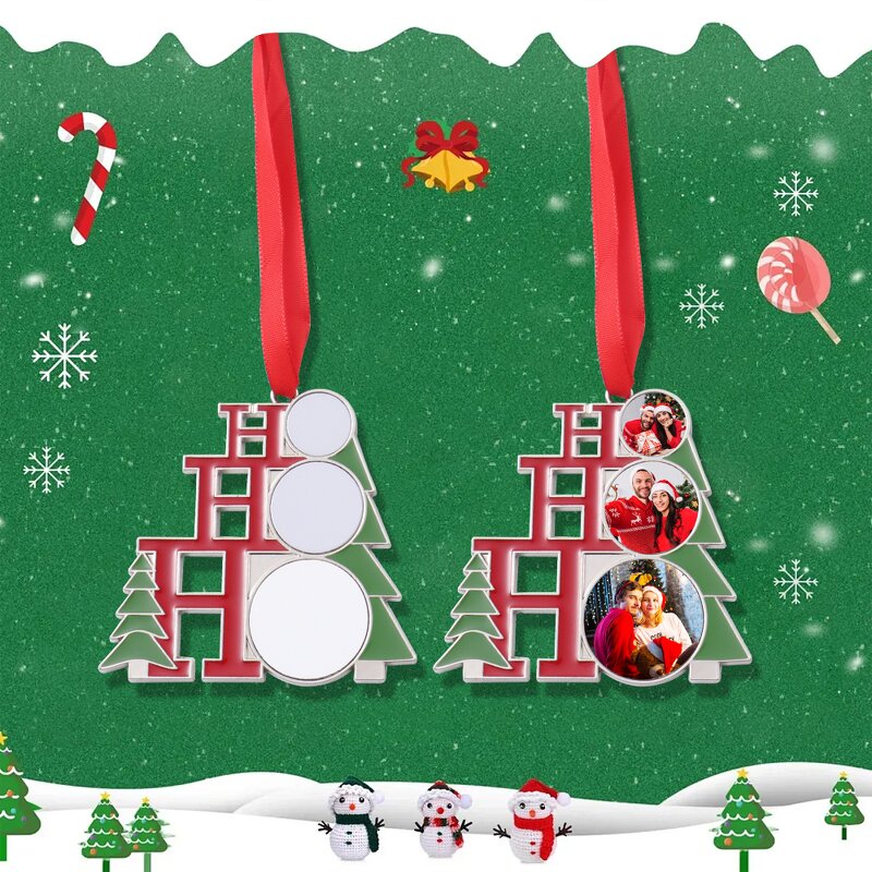 Metal Ornament Manufacturer - Stock Available Sublimation Christmas Pendent