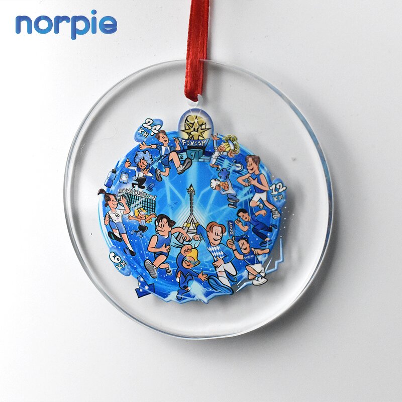 Glass Ornament Manufacturer - Personalized UV Blank Crystal Christmas Pendant
