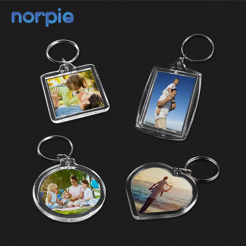 Acrylic Keychain Manufacturer - Transparent Double-sided PET Photo Keychain