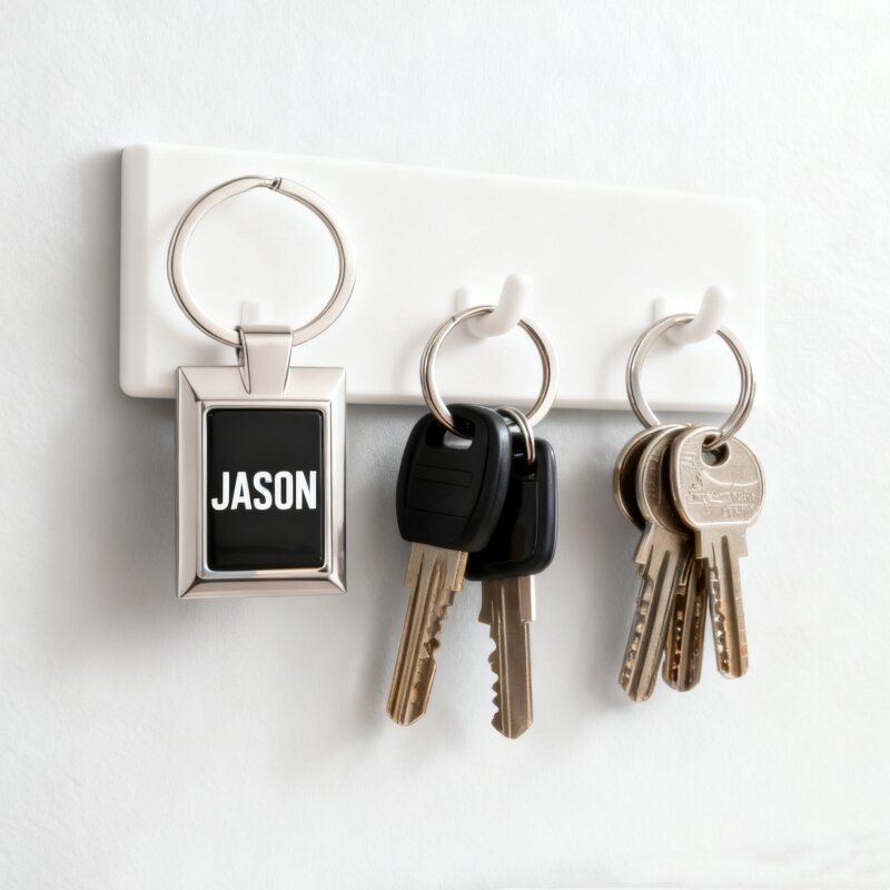 Laser Keychain Manufacturer - Customized High Quality Black Aluminum Coating