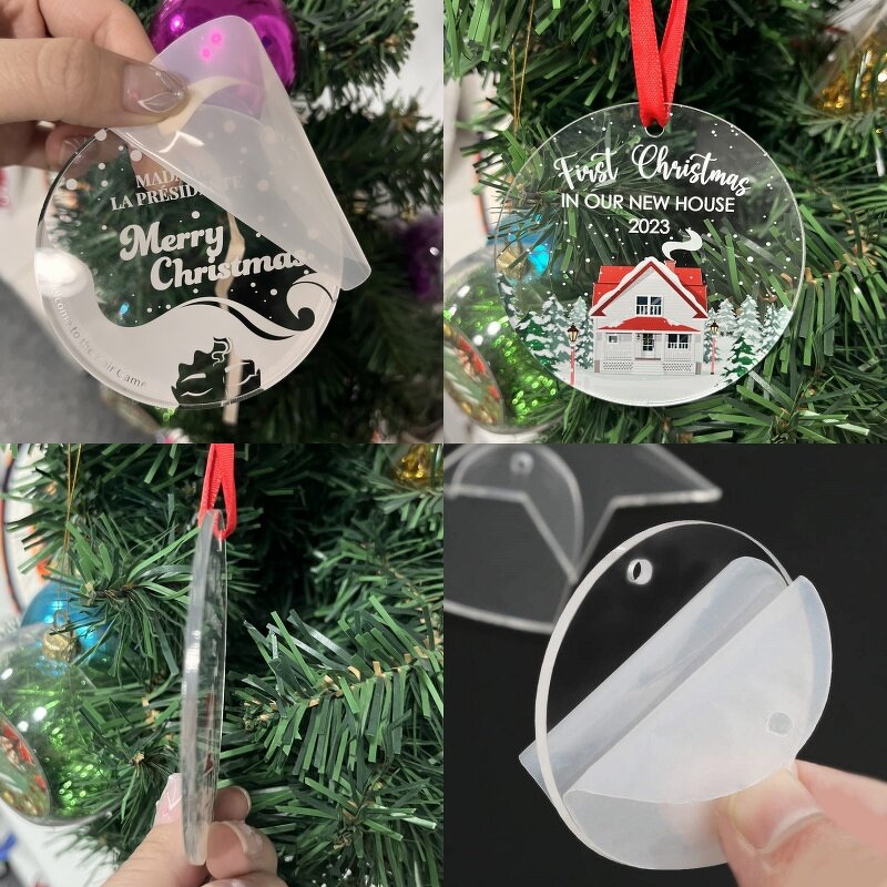 Christmas Ornament Manufacturer - Laser Blank Acrylic Tree Pendant