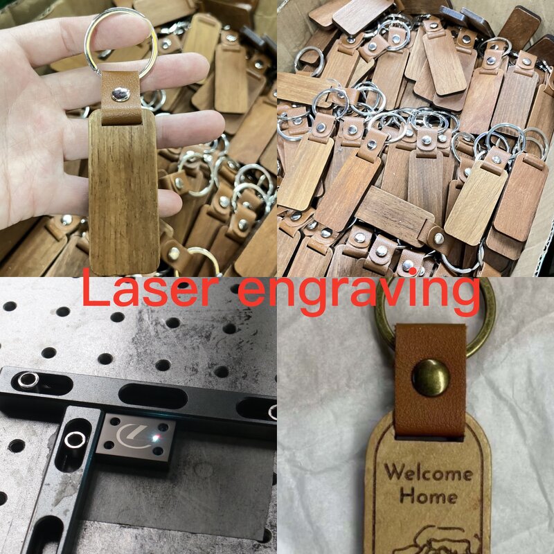 Wood Keychain Manufacturer - Light Custom Laser Engraving Branding Souvenir